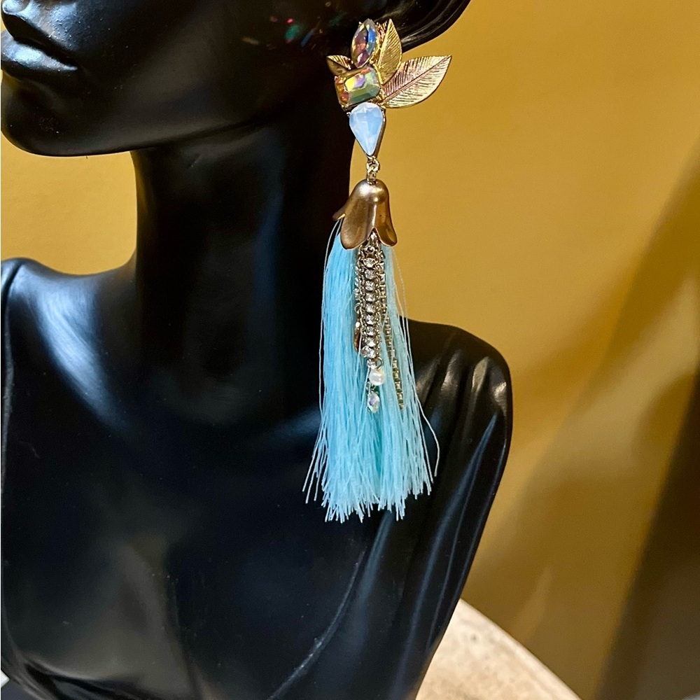Betsey Johnson Tassel Earrings NWT